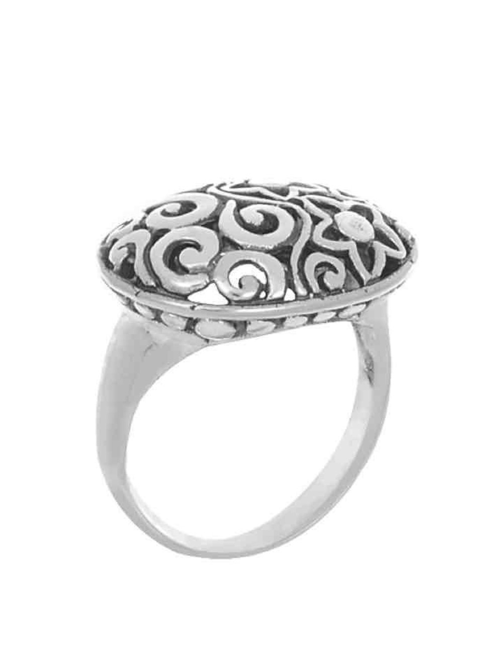 Sterling Silver oval ring from Bali